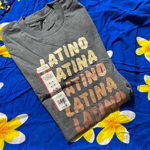 6/$20 New Latino Latina tshirt S